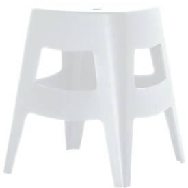 Barhocker Paperflow BELLINI, Sitzhöhe 46 mm, 4-Fußgestell, Polypropylen, weiß, 2 Stück