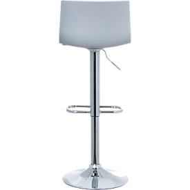 Barhocker Paperflow Sacramento, PP-Sitz, höhenverstellbar, 360° drehbar, H 590-815 mm, grau, 2er-Set