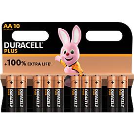Batterie Alkaline, Mignon, AA, LR06, 1.5V, Plus, Extra Life, Retail Blister (10-Pack)