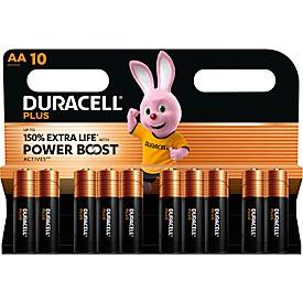 Batterie Alkaline, Mignon, AA, LR06, 1.5V, Plus, Extra Life, Retail Blister (10-Pack)
