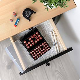 Batterien Ansmann, Vorratsbox mit 32 x Micro AAA und 20 x Mignon AA Batterien, Aufhängeösen, inkl. Befestigungsmaterial