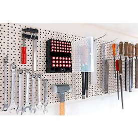 Batterien Ansmann, Vorratsbox mit 32 x Micro AAA und 20 x Mignon AA Batterien, Aufhängeösen, inkl. Befestigungsmaterial