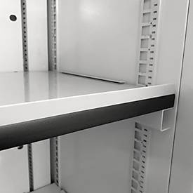 Batterietresor Phoenix Commander Pro BS1943K, 199 l, VDMA 24994:2024-08, 2 Fachböden, Zylinderschloss, B 690 x T 710 x H 1385 mm, Stahl, signalweiß RAL 9003