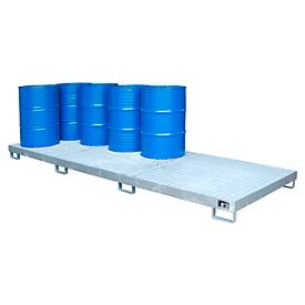 Auffangwanne Typ AW12, ideal zur Lagerung von max. 12 Fässern je 200 L