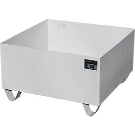 Bauer Auffangwanne VAW-1, L 800 B x 800 x H 465 mm, bis 210 l, Edelstahl, unterfahrbar