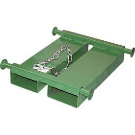 Bauer Big-Bag-Traverse TBB-E, für Stapler, L 650 x B 610 x H 145 mm, bis 1000 kg, Stahl, Resedagrün
