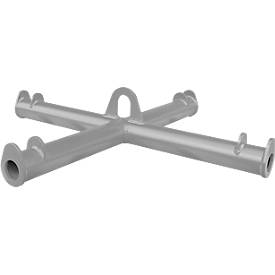 Bauer Big-Bag-Traverse TBB, für Kran, L 1100 x B 1100 x H 215 mm, bis 2000 kg, Stahlrohr, Mausgrau