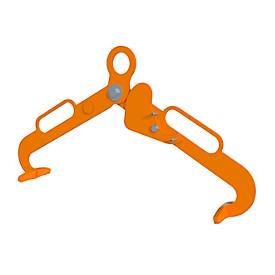 Bauer Fassgreifer LG 60, bis 150 kg, lackiert, L 685 x B 120 x H 365 mm, gelborange RAL 2000