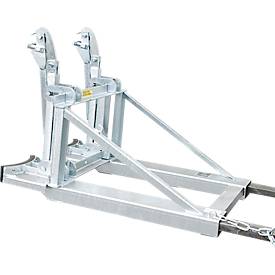 Bauer Fasslifter RS-II/91, für Stapler, 2 x 200/220-l-Fässer, L 1185 x B 940 x H 925 mm, bis 1600 kg, Stahl, feuerverzinkt