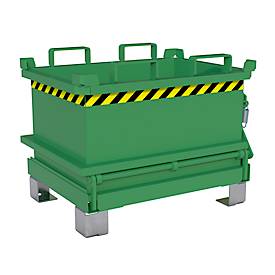 Bauer Mini-Klappbodenbehälter MSB 150, B 800 x T 600 x H 625 mm, resedagrün RAL 6011
