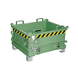Bauer Mini-Klappbodenbehälter MSB 250, B 1000 x T 800 x H 625 mm, resedagrün RAL 6011