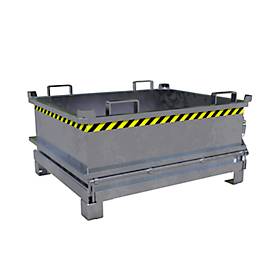 Bauer Mini-Klappbodenbehälter MSB 400, B 1200 x T 1000 x H 625 mm, feuerverzinkt