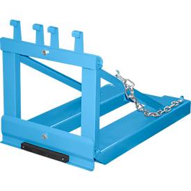 Bauer Mülltonnen-Heber MH-I, mit Gummianschlag, für 1x 80- bis 360-L-MGB, L 1030 x B 585 H 680 mm, lackiert, lichtblau RAL 5012