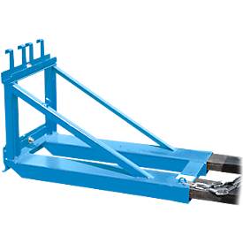 Bauer Mülltonnen-Heber MH-I, mit Gummianschlag, für 1x 80- bis 360-L-MGB, L 1030 x B 585 H 680 mm, lackiert, lichtblau RAL 5012