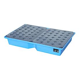 Bauer PE-Auffangwanne Typ KWP-P 100, für Paletten, Lagerung von Kleingebinden, 100 l