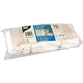 Baumwollhandschuhe, weiß, 12 Stück