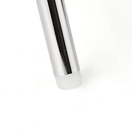 BAVARIA Stapelstuhl 71220-21, ergonomische Sitzform, Stahl-Rundrohr, schwer entflammbar, B 500 x T 550 x H 860 mm, hellblau/chrom