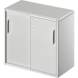 Beistellschrank TETRIS SOLID, 2 OH, in Schreibtischhöhe, B 800/1000/1200/1600 mm, 25 mm Abdeckplatte