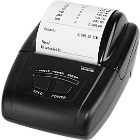 Belegdrucker ratiotec® RTP 300, für Banknotenzählmaschinen, Thermo-Druckverfahren, B 95 x T 134 x H 66 mm, Schwarz