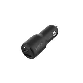 Belkin BoostCharge - Auto-Netzteil - 42 Watt - PD 3.0, Fast Charge - 2 Ausgabeanschlussstellen (USB, USB-C)