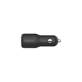 Belkin BoostCharge - Auto-Netzteil - 42 Watt - PD 3.0, Fast Charge - 2 Ausgabeanschlussstellen (USB, USB-C)