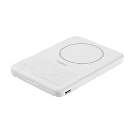 Belkin BoostCharge - Induktive Power Bank - dünn - 5000 mAh - 15 Watt - Fast Charge - 2 Ausgabeanschlussstellen (magnetisch, USB-C)