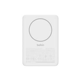 Belkin BoostCharge - Induktive Power Bank - dünn - 5000 mAh - 15 Watt - Fast Charge - 2 Ausgabeanschlussstellen (magnetisch, USB-C)