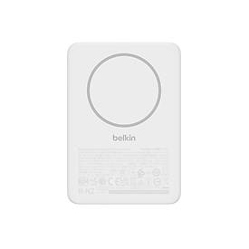 Belkin BoostCharge - Induktive Power Bank - dünn - 5000 mAh - 15 Watt - Fast Charge - 2 Ausgabeanschlussstellen (magnetisch, USB-C)