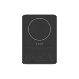 Belkin BoostCharge - Induktive Power Bank - dünn - 5000 mAh - 15 Watt - Fast Charge (USB-C)