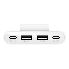 Belkin BoostCharge - Ladesteifen - 4 Ausgabeanschlussstellen (2 x USB-C, 2 x USB)
