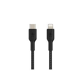 Belkin BoostCharge - Lightning-Kabel - 24 pin USB-C männlich zu Lightning männlich - 1 m - Schwarz - USB-Stromversorgung (18 W)