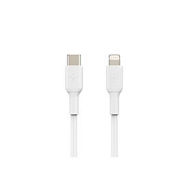 Belkin BoostCharge - Lightning-Kabel - 24 pin USB-C männlich zu Lightning männlich - 1 m - weiß - USB-Stromversorgung (18 W)