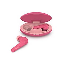 Belkin SoundForm Nano for Kids - True Wireless-Kopfhörer mit Mikrofon - im Ohr - Bluetooth - pink