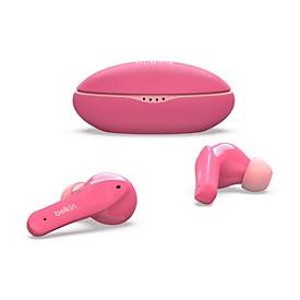 Belkin SoundForm Nano for Kids - True Wireless-Kopfhörer mit Mikrofon - im Ohr - Bluetooth - pink