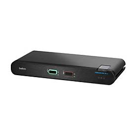 Belkin Universal Secure - 2. Generation - KVM-/Audio-Switch - 2 x KVM/Audio - 1 lokaler Benutzer - Desktop