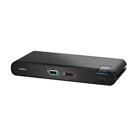 Belkin Universal Secure Dual-Head - 2. Generation - KVM-/Audio-Switch - 2 x KVM/Audio - 1 lokaler Benutzer - Desktop