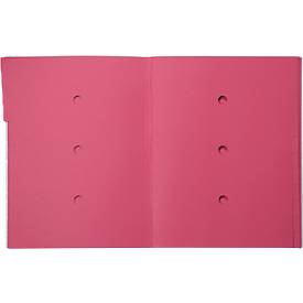 bene Ordnungsmappe m. Schutzumschlag, Pendarec-Karton, recycling, rosa, 12-tlg.