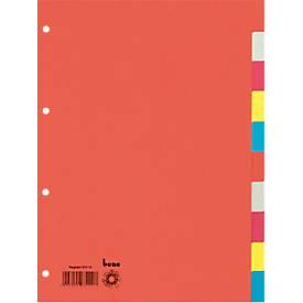 bene Register Blanko, Karton, DIN A4, 10-tlg.