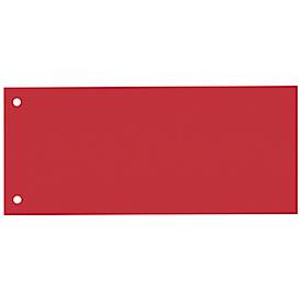 bene Trennstreifen-Karton, rot, 100 Stück
