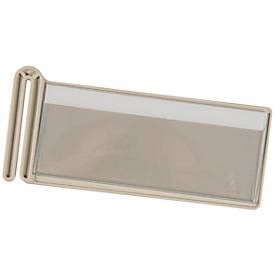 Beschriftungsclip Eichner, für Wandsortierer, hellgrau, B 129 x H 57 mm, 1 Stück