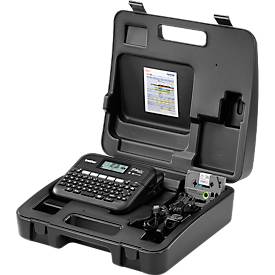Beschriftungsgerät Brother PT-D460BTVP, Thermotransfer, für 3,5-18 mm breite TZe Schriftbänder, 30 mm/Sek., USB/Bluetooth, Zubehör