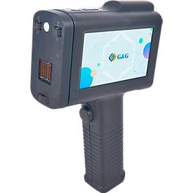 Beschriftungsgerät G & G MP001 3PLUS, 600 x 600 dpi, 60 m/min, bis 10 h Akkulaufzeit, 4,3' Touchscreen, Ladegerät
