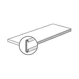 Beschriftungsleiste, für Steckregal Stora 100, transparent