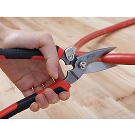 BESSEY Combischere D52-2, Gesamtlänge 203 mm, Schneiden 53 mm, 2K-Griff, verzahnte Klinge, verchromt