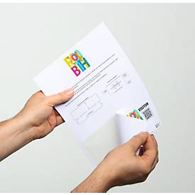 Besucherausweis, A4, bedruckbar, mit EURO-Lochung an Oberseite, B 86 x H 97 mm, 100 Stück