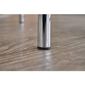 Besucherstuhl Styl, anthrazit, verchromt, stapelbar bis zu 6 Stück