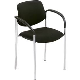 Besucherstuhl Styl, diverse Farben, verchromt, stapelbar bis zu 6 Stück