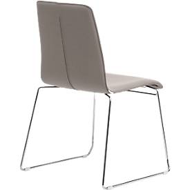 Besucherstuhl ZEROS´SE, Chrom/grau