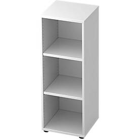 Bibliothèque étagères TOPAS LINE, 3 HC, panneau de particules, l. 400 x P 400 x H 1100 mm, blanc