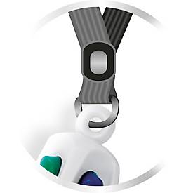 BIC 4 Colours Grip Vierfarb-Kugelschreiber mit mittlerer Spitze und weichem Griff, 1 Stück